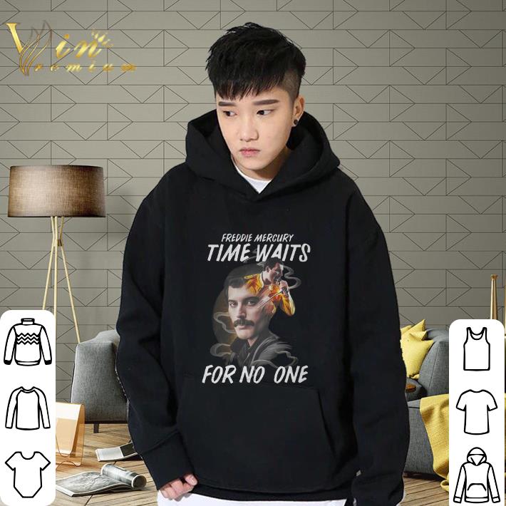Funny Freddie Mercury time waits for no one shirt