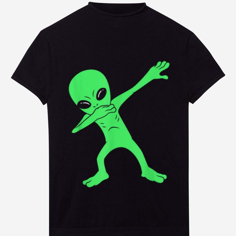 Hot Dabbing Alien Halloween Funny Dab Boys Kids Girl shirt