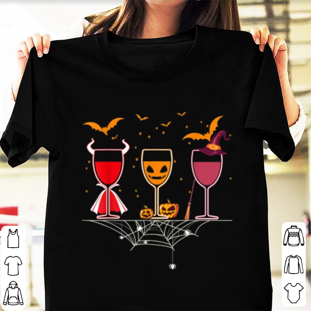 Hot Funny Wine Glass Of Witchcraft Halloween shirt