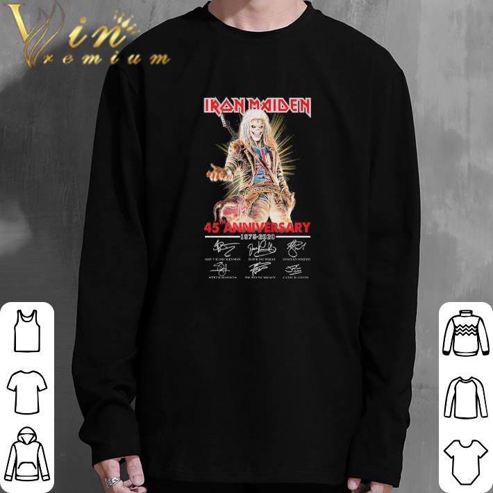 Hot Iron Maiden 45th anniversary 1975-2020 signatures shirt 5 Hot Iron Maiden 45th anniversary 1975-2020 signatures shirt