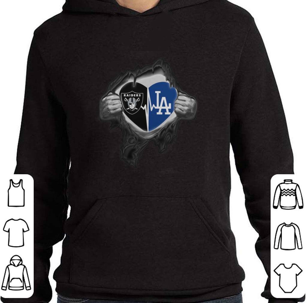 Hot Oakland Raiders inside my heart Los Angeles Dodgers shirt 5 Hot Oakland Raiders inside my heart Los Angeles Dodgers shirt