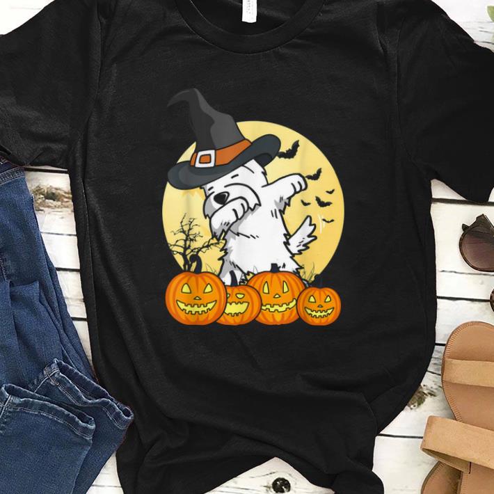 Official Dabbing Westie Dab Dance Funny Dog Halloween Gift shirt