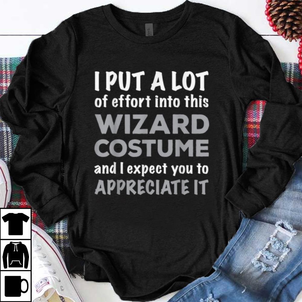 Official Easy Lazy Wizard Halloween Costume shirt