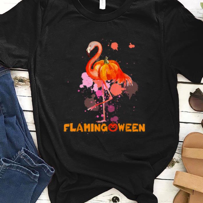 Official Flamingoween Cool Halloween Flamingo Bird Lover Gift shirt