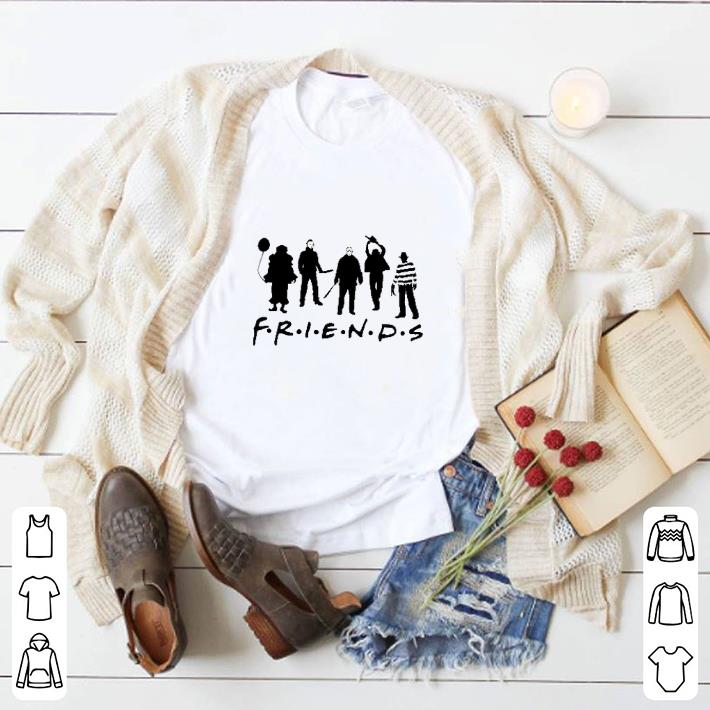 Official Friends team horror characters shirt 5 Official Friends team horror characters shirt