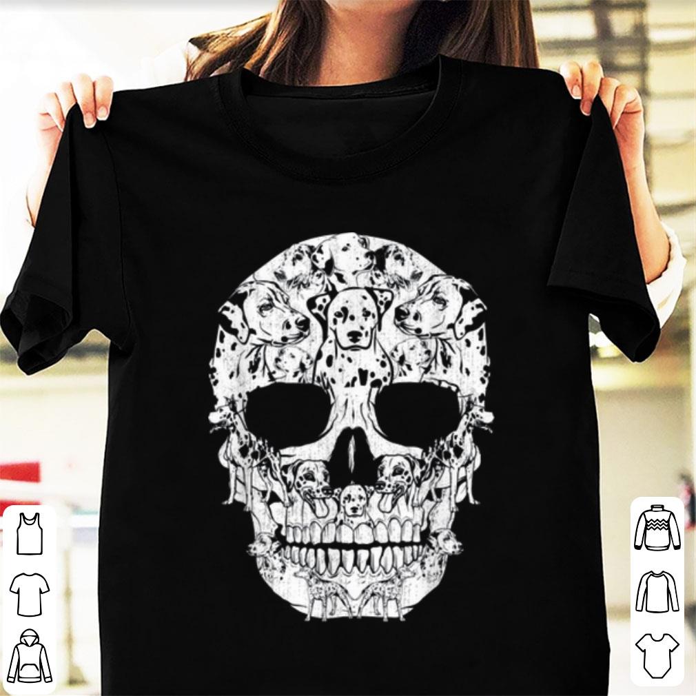 Original Dalmatian Dog Skull Halloween Costumes Gift shirt