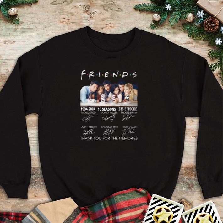 Original Friends 1994-2004 signatures thank you for the memories shirt