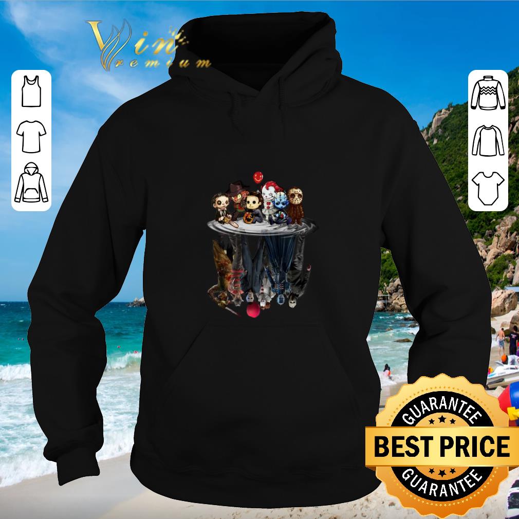 Awesome Horror movie characters water mirror reflection Halloween shirt