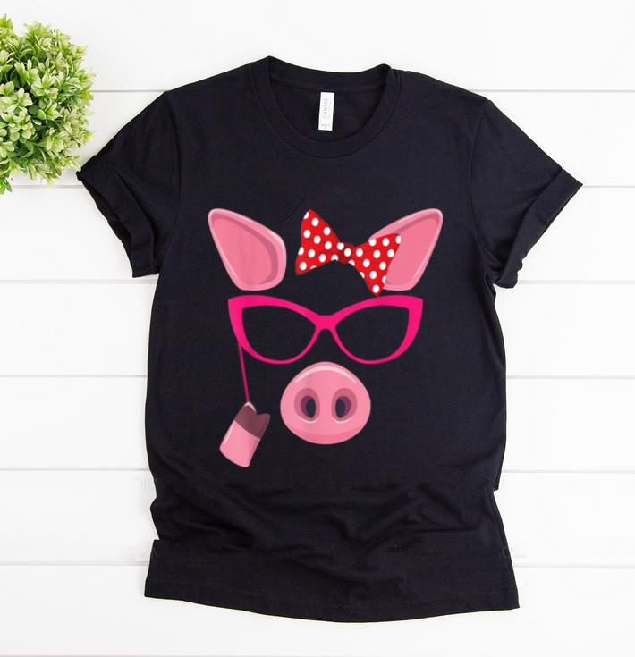 Awesome Pig Halloween Costume Funny Gift Boy Girl Women Face shirt