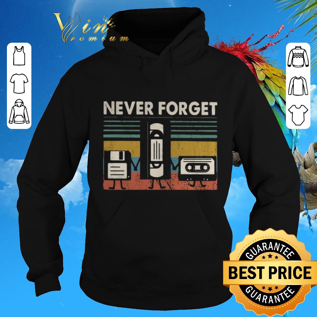Hot Never Forget Floppy Disk VHS Cassette Tape vintage shirt sweater