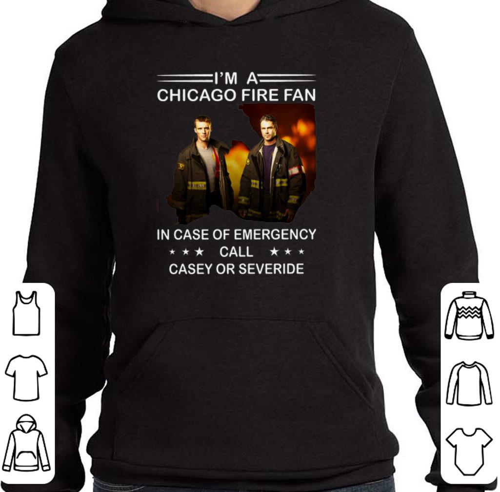 Original I'm a Chicago Fire fan in case of emergency call casey shirt