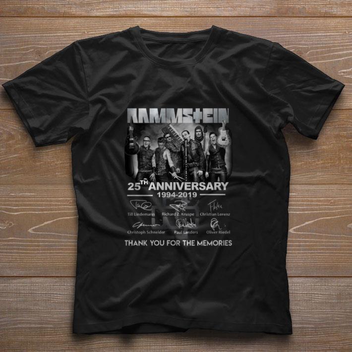 Original Rammstein 25th anniversary 1994-2019 signatures shirt Original Rammstein 25th anniversary 1994-2019 signatures shirt 1