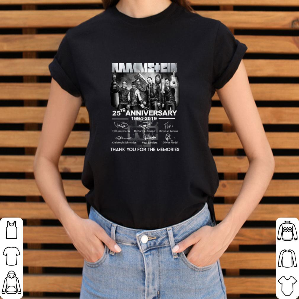 Original Rammstein 25th anniversary 1994-2019 signatures shirt 2 Original Rammstein 25th anniversary 1994-2019 signatures shirt 3