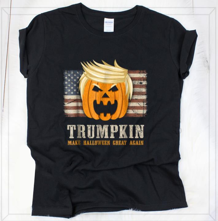 Top Halloween Trumpkin Vintage Us Flag Funny Trump shirt 1 Top Halloween Trumpkin Vintage Us Flag Funny Trump shirt 2