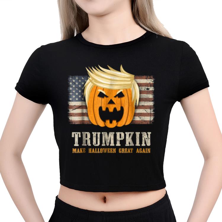 Top Halloween Trumpkin Vintage Us Flag Funny Trump shirt 2 Top Halloween Trumpkin Vintage Us Flag Funny Trump shirt 3