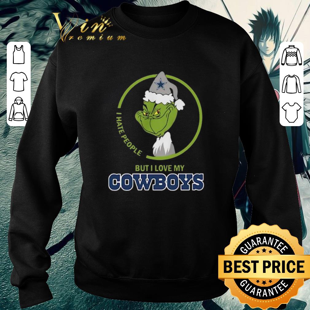 Hot Grinch I hate people but I love my Dallas Cowboys shirt 5 Hot Grinch I hate people but I love my Dallas Cowboys shirt