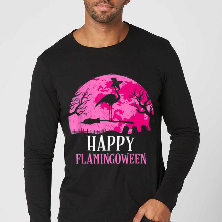 Hot Halloween Flamingo Witch Happy Flamingoween Gift shirt