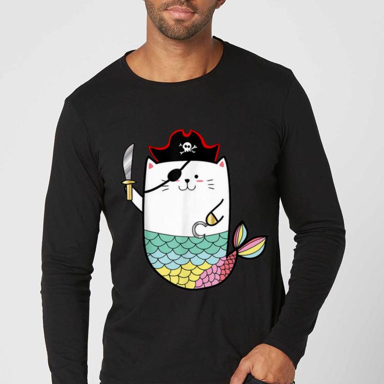 Hot Halloween Mermaid Pirate Cat shirt