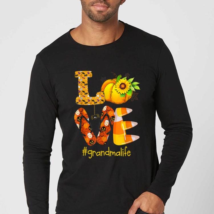 Hot Love grandma life- Halloween sunflower Pumpkin shirt