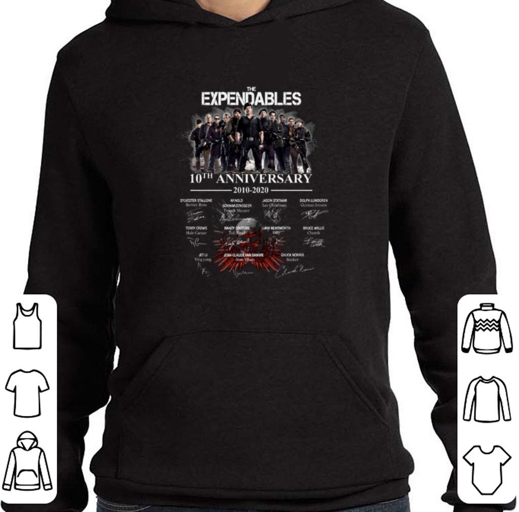 Hot The Expendables 10th Anniversary 2010-2020 Signatures shirt