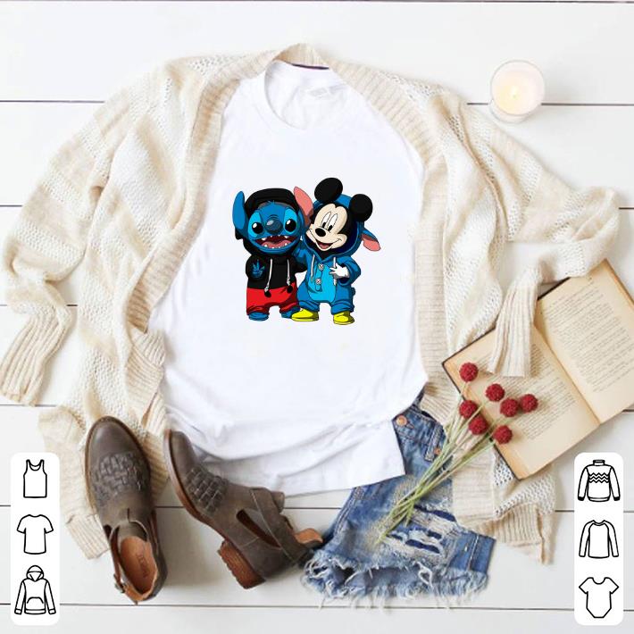 Nice Baby Mickey and Stitch shirt
