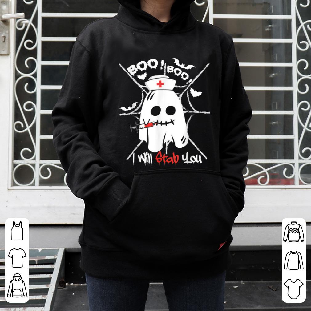 Nice Boo Boo I Will Stab You Ghost Nurse Funny Halloween Gift shirt