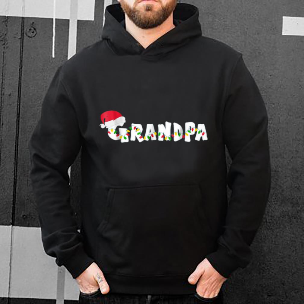 Official Grandpa Christmas Pajama Family Matching Santa Hat shirt