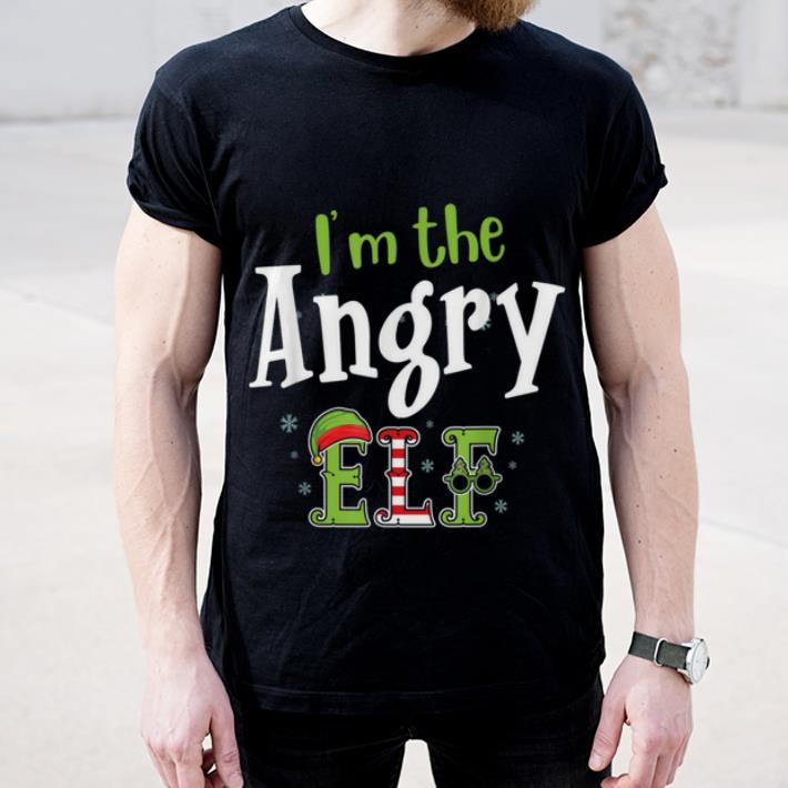 Top I'm The Angry Elf Matching Elf Family Pajama Christmas Gift shirt