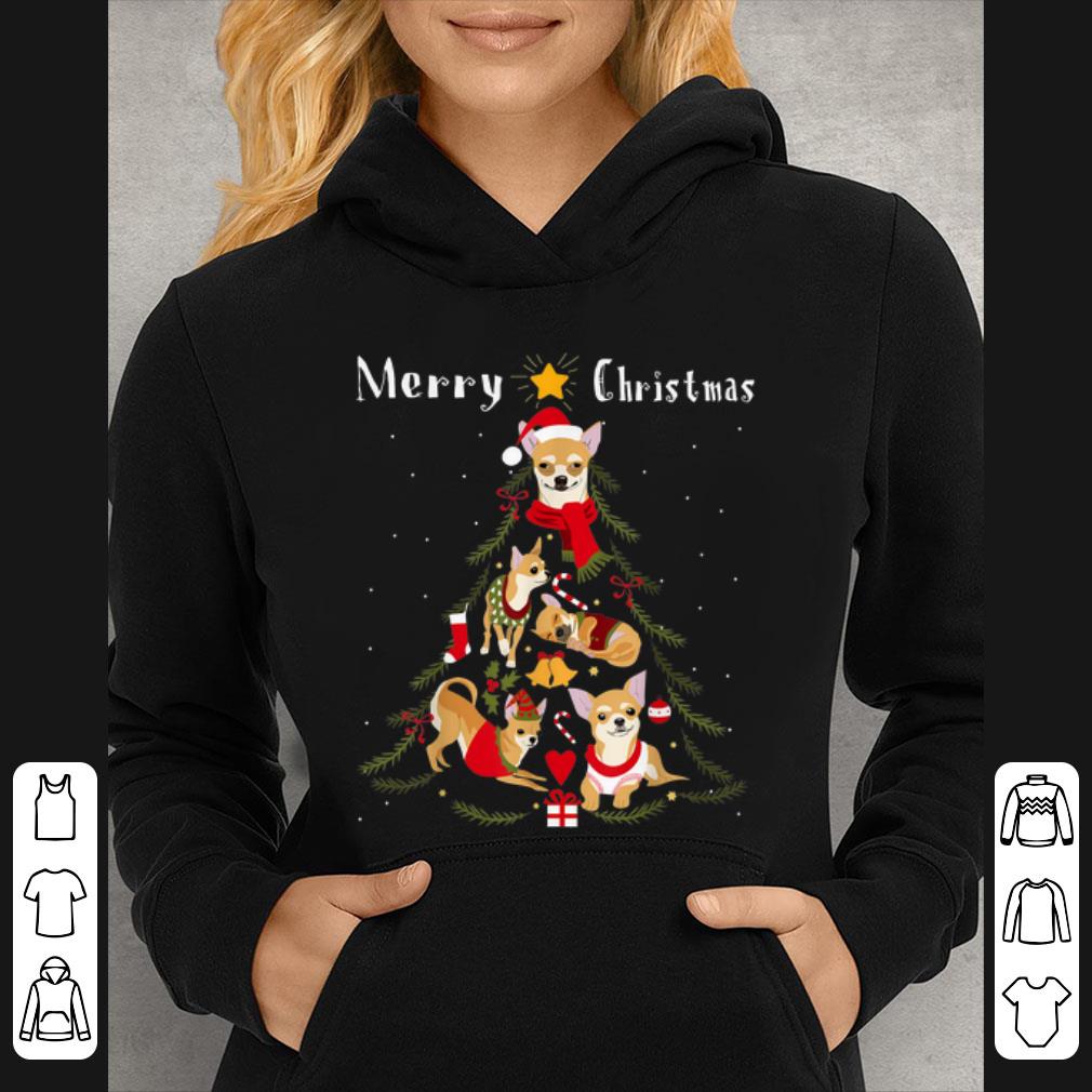 Awesome Chihuahua Christmas Tree Xmas Dog Lover shirt