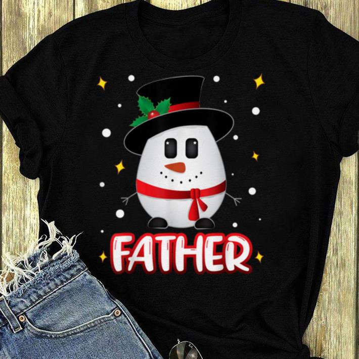Awesome Father Snowman Christmas Xmas Matching Family Group shirt