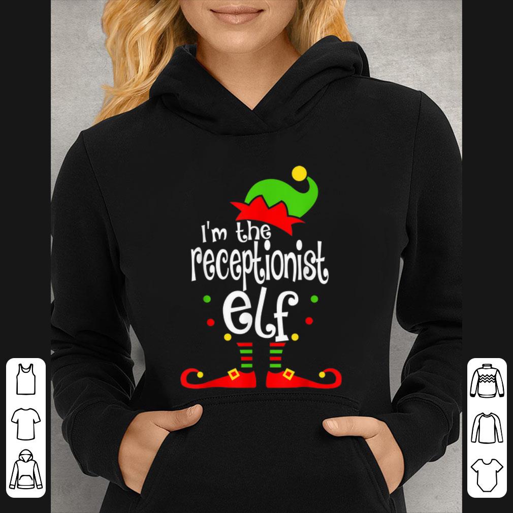 Awesome I'm The Receptionist ELF Christmas Xmas Matching Family shirt