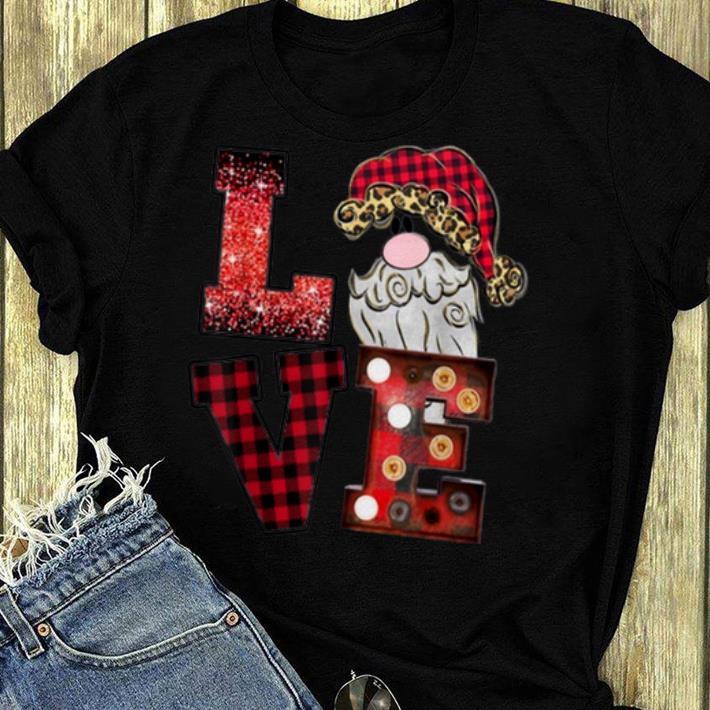 Awesome Love Christmas Santa Claus Leopard fashion woman tee shirt