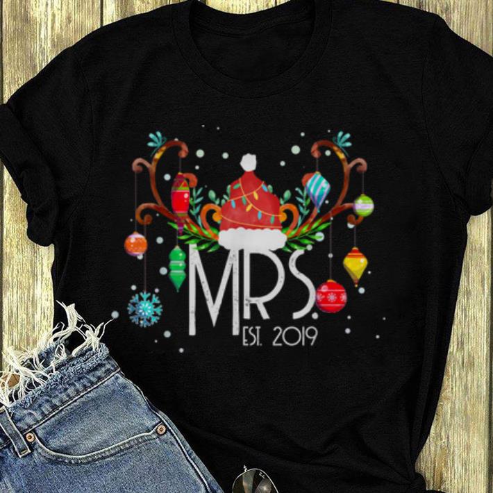 Awesome Mrs Est 2019 Matching Married Couple Xmas Gift shirt