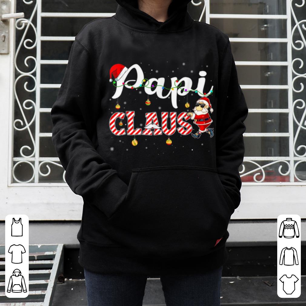 Hot Cute Christmas Papi Santa Hat Gift Matching Family Xmas shirt