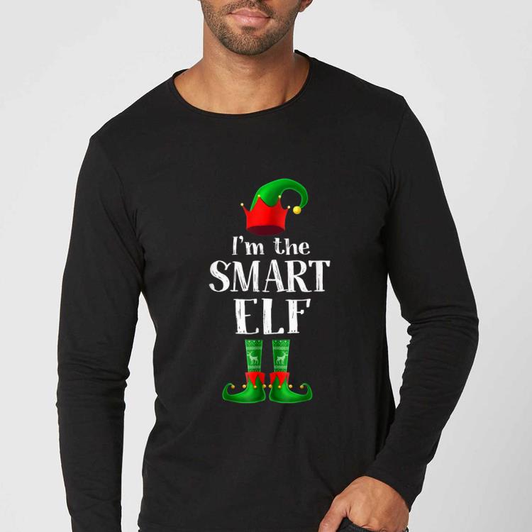 Hot I'm The Smart Elf Matching Family Pajama Christmas Gift shirt
