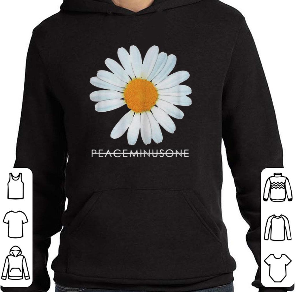 Hot Peaceminusone white flower shirt