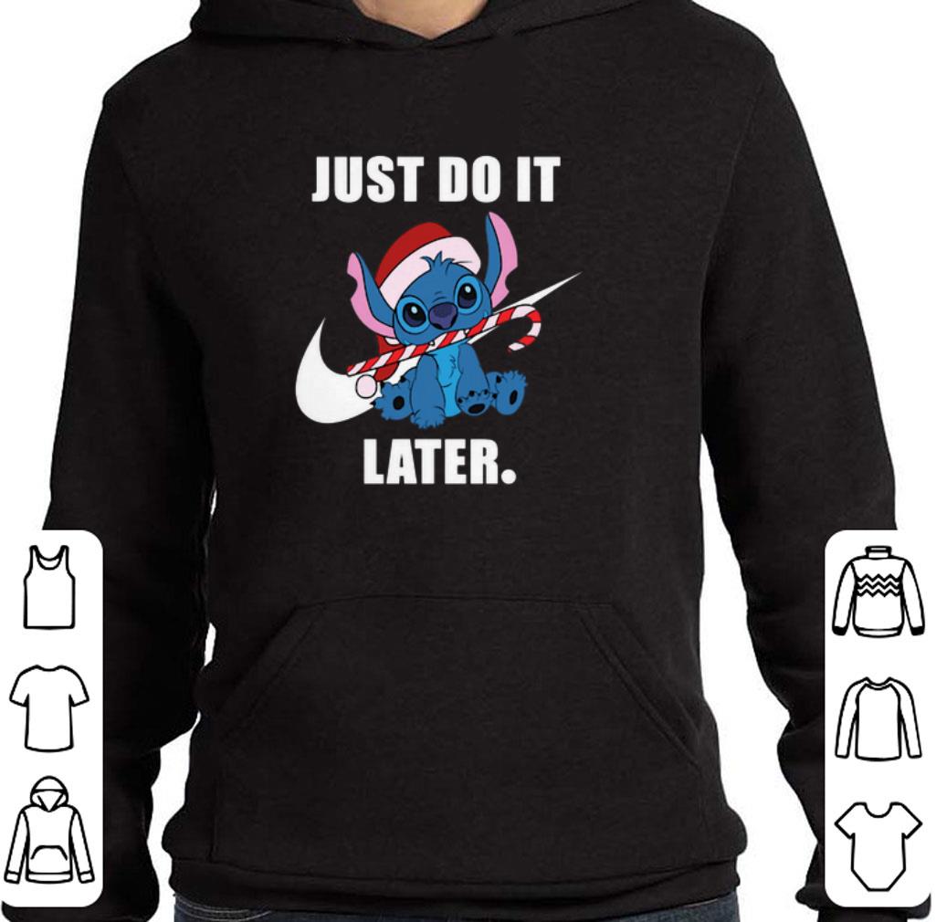Hot Stitch Nike just do it later Christmas shirt