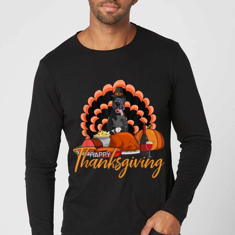Hot Turkey Great Dane Funny Wine Thanksgiving Gifts shirt