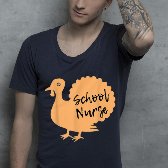 Nice School Nurse Turkey Thanksgiving Gift shirt