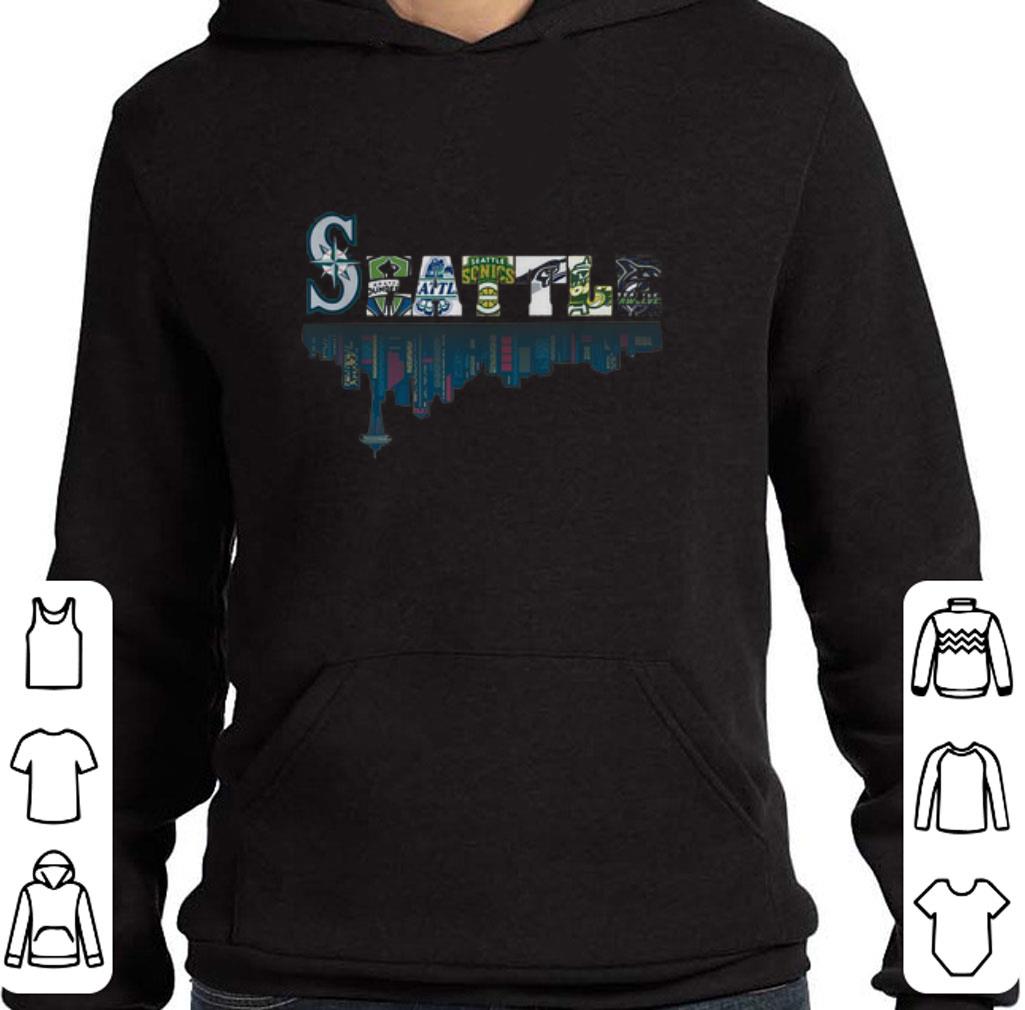 Nice Seattle team sport Mariners Sounders Thunderbirds Supersonics shirt