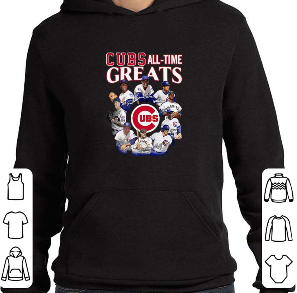 Official Chicago Cubs all time Greats team players signatures shirt
