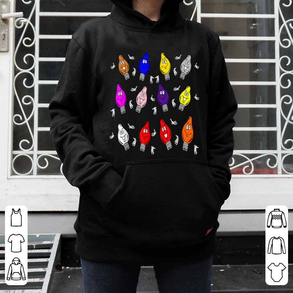 Official Christmas Tree Lights Multi Color Merry Christmas Lightbulbs shirt