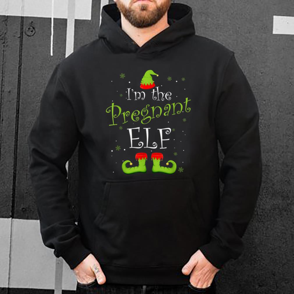 Official I'm The Pregnant Elf Matching Family Group Christmas Xmas sweater