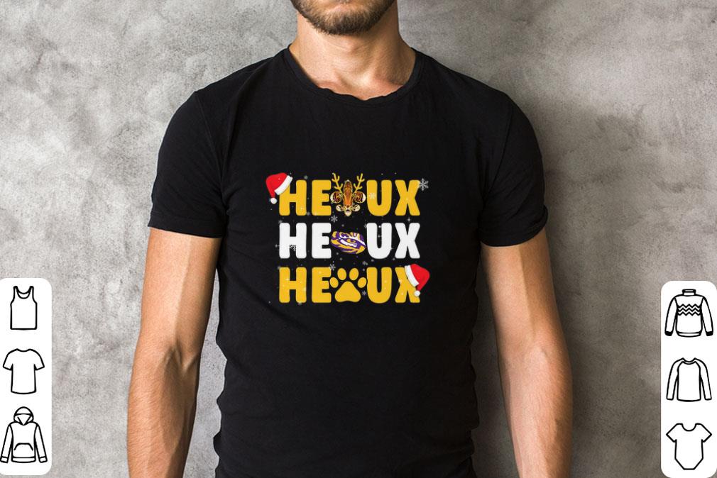 Official LSU Tigers Heaux Heaux Heaux Christmas shirt 1 Official LSU Tigers Heaux Heaux Heaux Christmas shirt 2