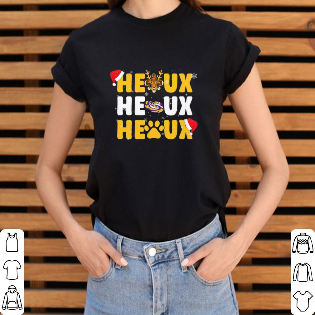 Official LSU Tigers Heaux Heaux Heaux Christmas shirt 2 Official LSU Tigers Heaux Heaux Heaux Christmas shirt 3