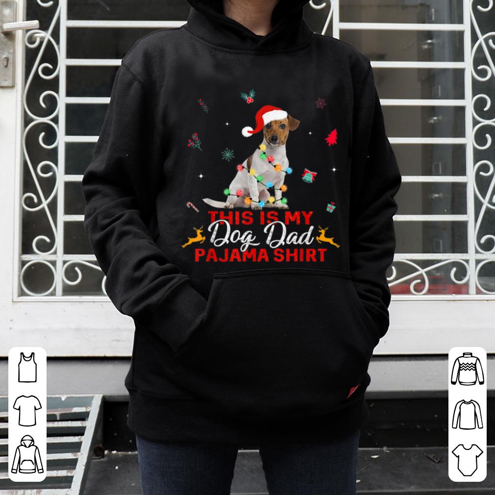 Official Mens Christmas Jack Russell Terrier Pajama Lights Love Dog Dads shirt