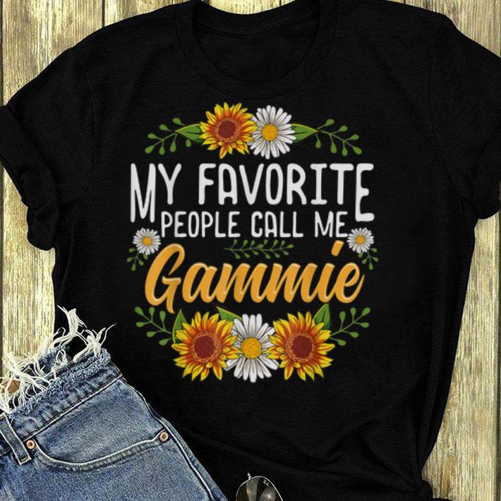 Official My Favorite People Call Me Gammie Thanksgiving Gifts shirt