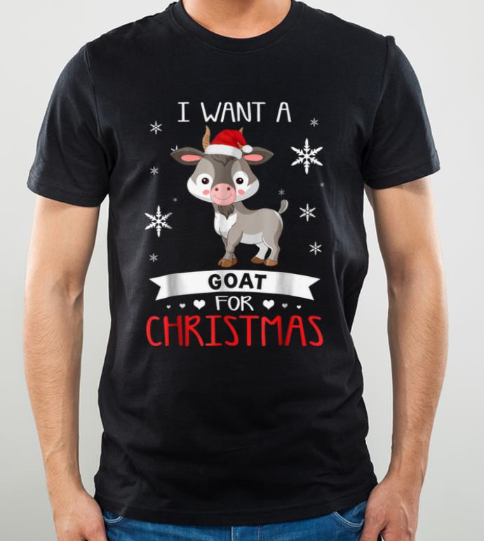 Original All I Want For Christmas Is A Goat Xmas Pajama Gift shirt