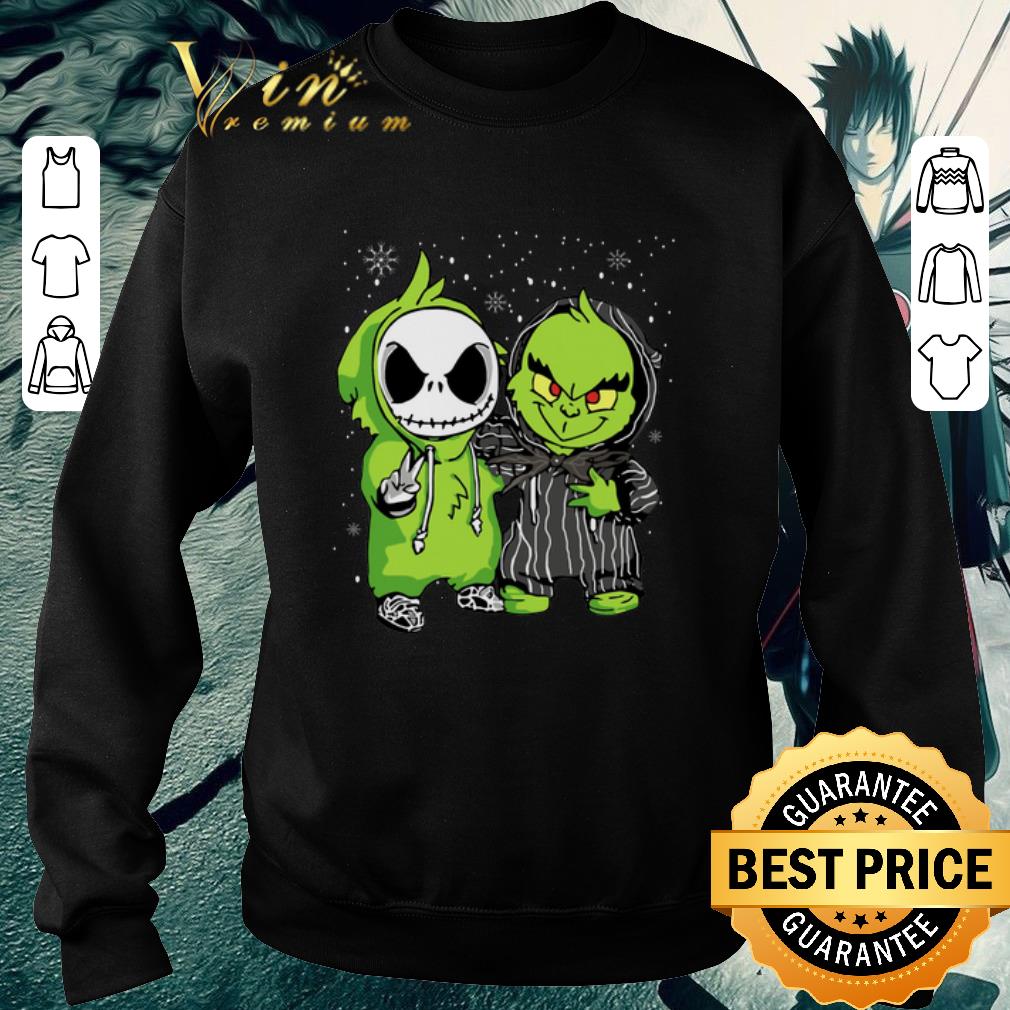 Original Baby Jack Skellington and Grinch Christmas shirt 5 Original Baby Jack Skellington and Grinch Christmas shirt