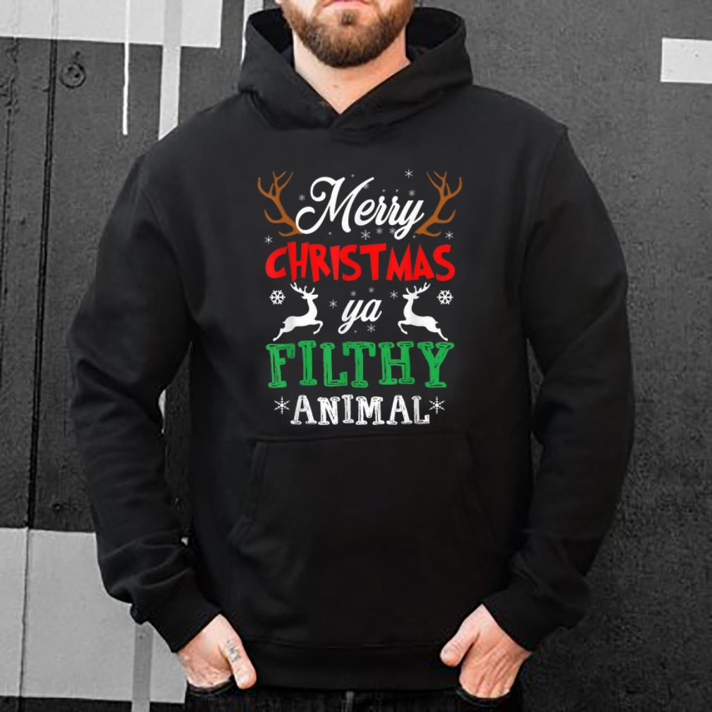 Original Funny Alone At Home Movies Merry Christmas You Filty Animal shirt